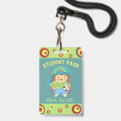 Jongen egel-studentenkloef badge (Front with Lanyard)