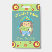 Jongen egel-studentenkloef badge (Front)