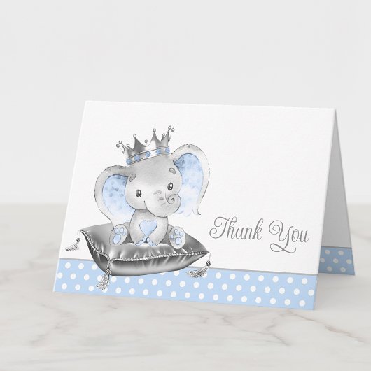 Jongen Elephant Baby shower Bedankt voor je kaarte