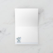 Jongen Elephant Baby shower Bedankt voor je kaarte (Binnen)