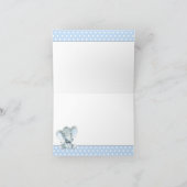 Jongen Elephant Baby shower Bedankt voor je kaarte (Binnen)