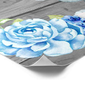 Jongen Elephant Baby shower Poster (Hoek)