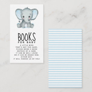 Jongen Elephant Books for Baby Informatiekaartje