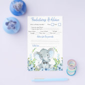 Jongen Elephant Bow Stropdas Baby shower Double Ga Flyer (Enkel)