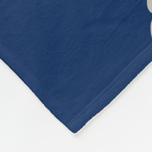 Jongen Elephant Navy Blue Fleece Deken (Hoek)