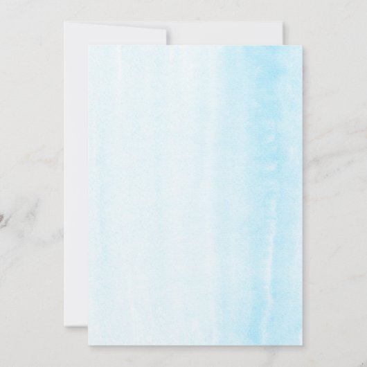 Jongen Elephant Waterverf Greenergy Baby shower Kaart (Achterkant)