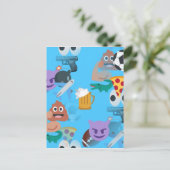 jongen emoji briefkaart (Staand voorkant)