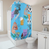 jongen emoji douchegordijn (In situ)