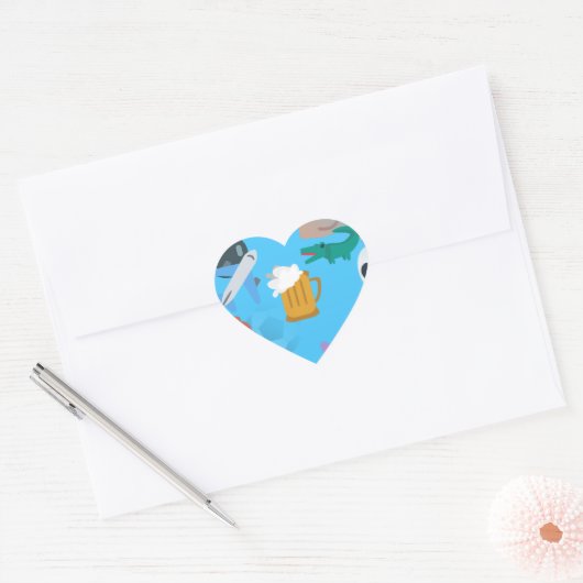 jongen emoji hart sticker (Envelop)