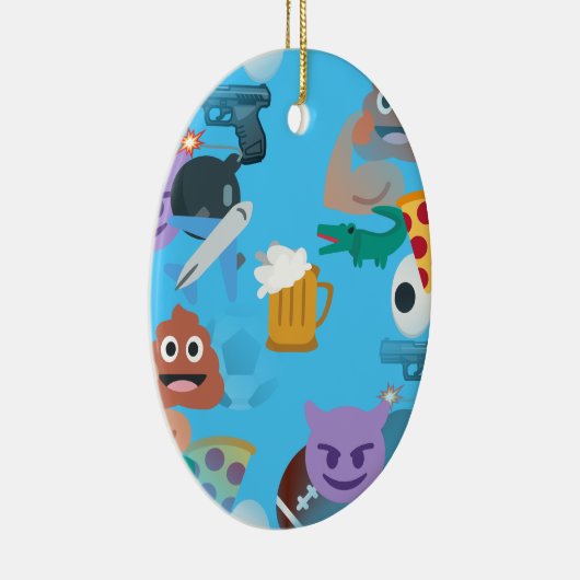 jongen emoji keramisch ornament (Rechts)
