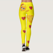"Jongen Emoji zegt, 'Bel me niet' naar de Meisje E Leggings (Achterkant)
