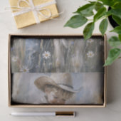 Jongen en babykalf decoupage tissuepapier (Geschenk)
