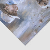 Jongen en boerderijhond Decoupage Tissuepapier (Detail)