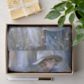 Jongen en boerderijhond Decoupage Tissuepapier (Geschenk)