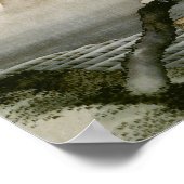 Jongen en de berg Fuji Hokusai Poster (Hoek)