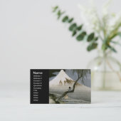 Jongen en de berg Fuji Hokusai Visitekaartje (Staand voorkant)