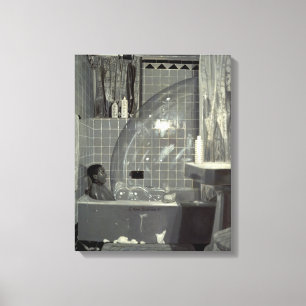 Jongen en de Bubble 1990 Canvas Afdruk