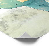 Jongen en Dinosaurus Vriend Kwekerij Wall Art Poster (Hoek)