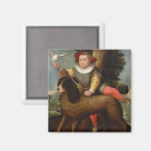 Jongen en Dog, "Bibius Vincit" Magneet (Voorkant / Achterkant)