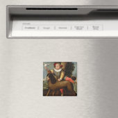 Jongen en Dog, "Bibius Vincit" Magneet (Insitu (Vaatwasser))