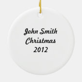 Jongen en Dog kerstversiering Keramisch Ornament (Achterkant)