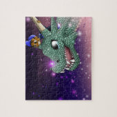 Jongen en Dragon Puzzle Legpuzzel (Verticaal)