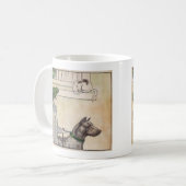 Jongen en hond koffiemok (Voorkant links)