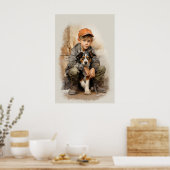 Jongen en hond poster (Keuken)