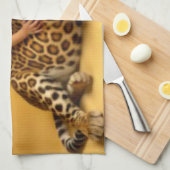 Jongen en jaguar theedoek (Quarter Fold)