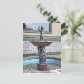 Jongen en kikkerfontein door Raffaello Romanelli Briefkaart (Staand voorkant)