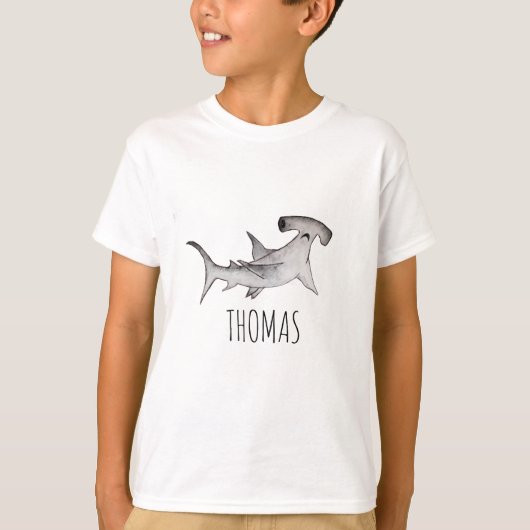 Jongen en Kinder eenvoudige moderne Hammerhead Sha T-shirt (Voorkant)
