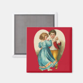 Jongen en meisje dansen magneet (Voorkant / Achterkant)