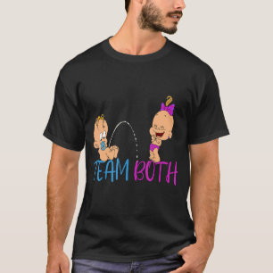 Jongen en meisje Geslacht Onthullen Party Team Bei T-shirt