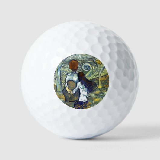 JONGEN EN MEISJE GOLFBALLEN (Voorkant)