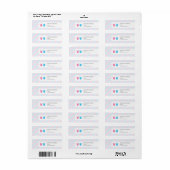 Jongen en Meisje Tweeling Adres Label (Full Sheet)