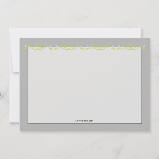 Jongen en meisje tweeling grijs Baby shower uitnod Kaart (Achterkant)