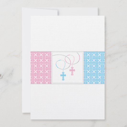 Jongen en Meisje Tweeling Uitnodiging (Achterkant)