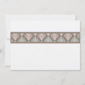 Jongen en meisje Twin Christening Uitnodiging (Achterkant)