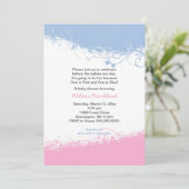 Jongen en meisje Twins Baby shower Invites Kaart (Staand voorkant)