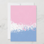 Jongen en meisje Twins Baby shower Invites Kaart (Achterkant)