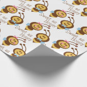 Jongen en meisjes bijen zoete honing cadeaupapier (Hoek)