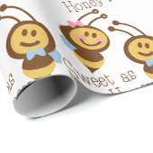 Jongen en meisjes bijen zoete honing cadeaupapier (Rol Hoek)