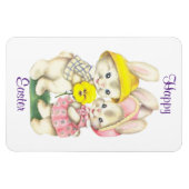 Jongen en meisjes Bunnies Magnet Magneet (Horizontaal)