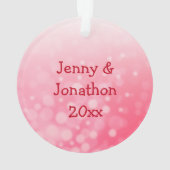 Jongen en meisjes Elves Couple Romantic Kerstmis Ornament (achterkant)