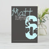 Jongen en meisjes Gymnastics Birthday Invitation Kaart (Staand voorkant)