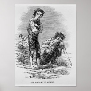 Jongen en meisjes in Cahera Poster