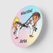 Jongen en meisjes in de krijgskunst ronde klok (Hoek)