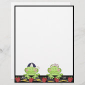 Jongen en meisjes Kikker School Leraar Fun Letterh (Voorkant / Achterkant)