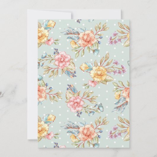 Jongen en meisjes Kleine Bunny Spring Birthday Kaart (Achterkant)