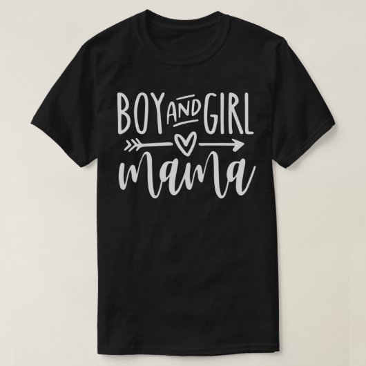 Jongen en meisjes mama van twee mama-Moederdag-Wo T-shirt (Design voorkant)
